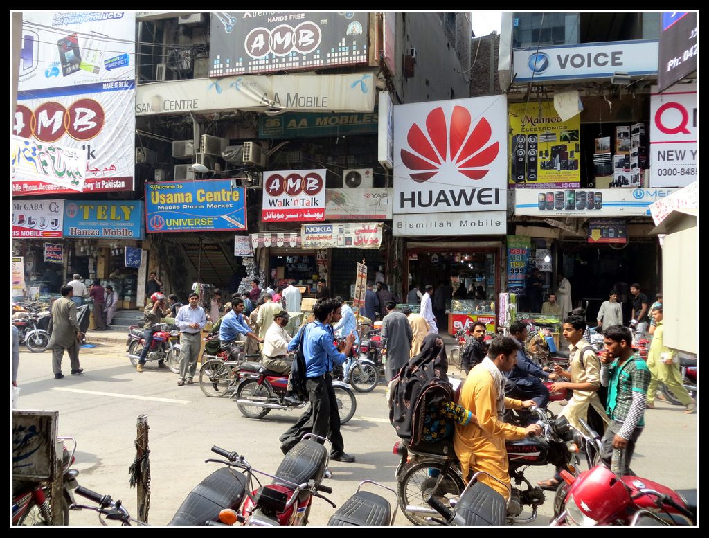 A busy day at Hall Road Lahore