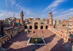 A master piece of fresco and calligraphy work, Masjid Wazir Khan.