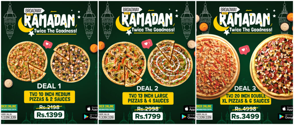 Broadway Pizza ramadan iftar deals 2021